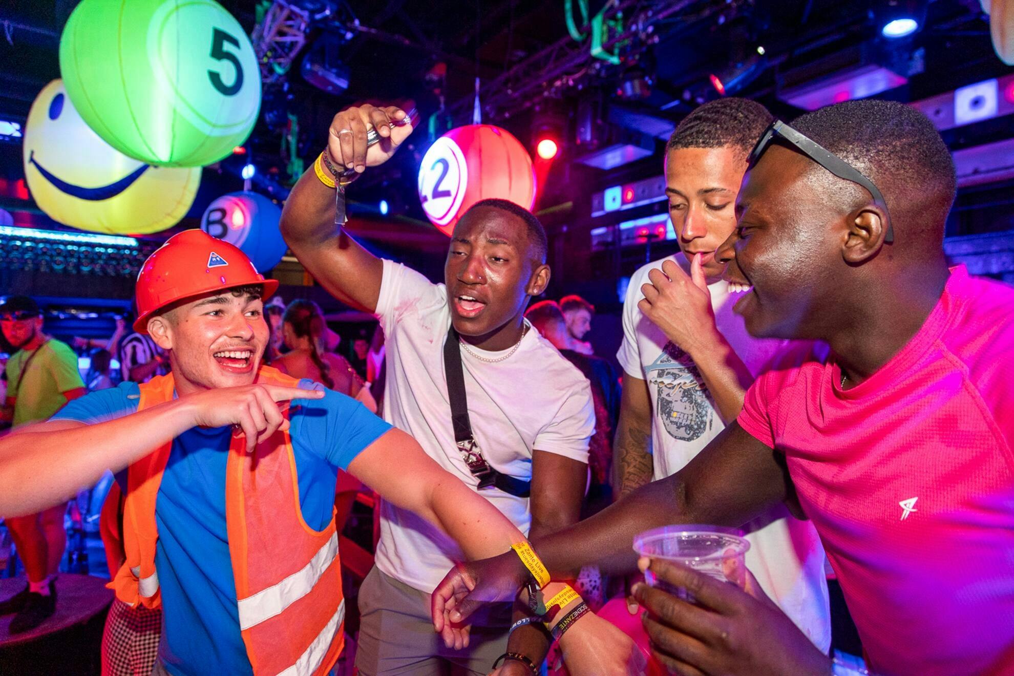 Scene Barmy Bingo at Crystal Beach Club in Crete