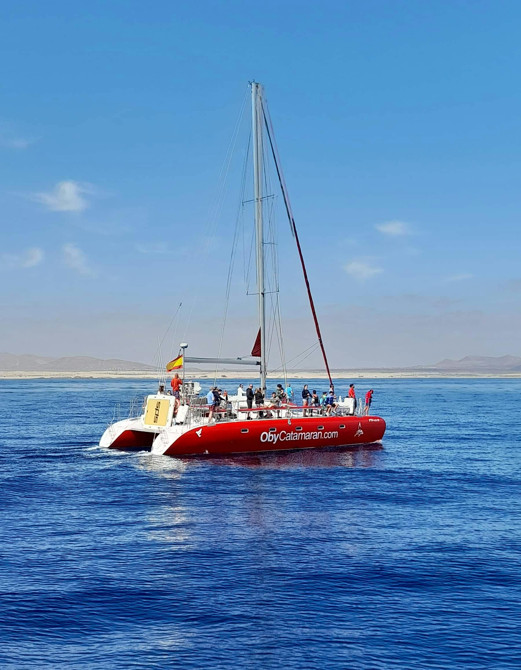 L'île de Lobos avec le catamaran Freebird