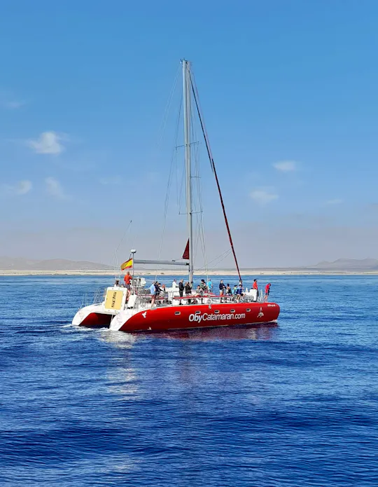 L'île de Lobos avec le catamaran Freebird
