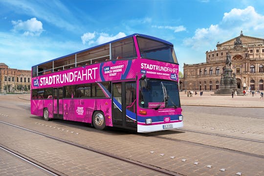 Grande excursão de ônibus pela cidade de Dresden