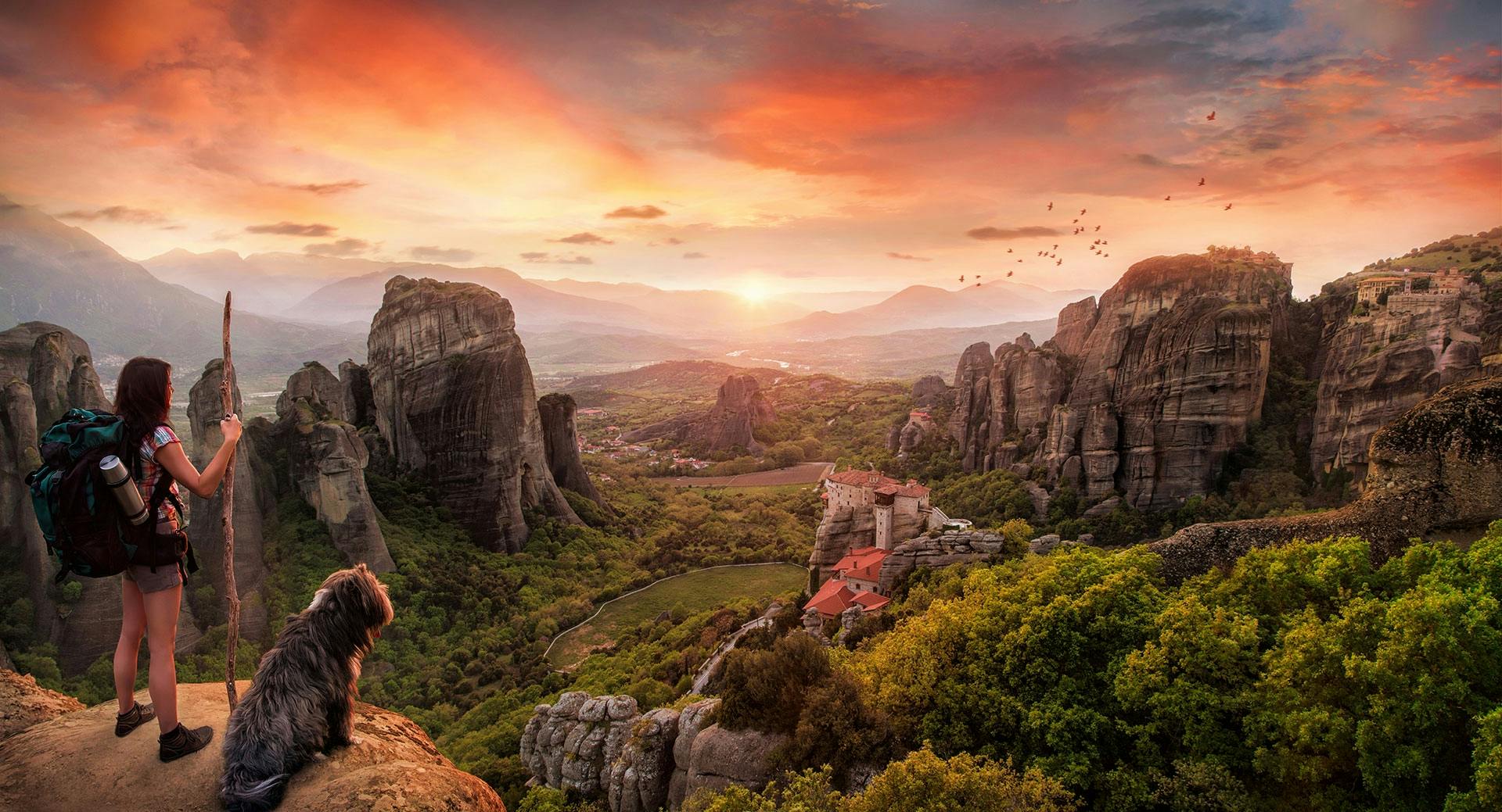 Meteora sunset tour with hotel pick-up