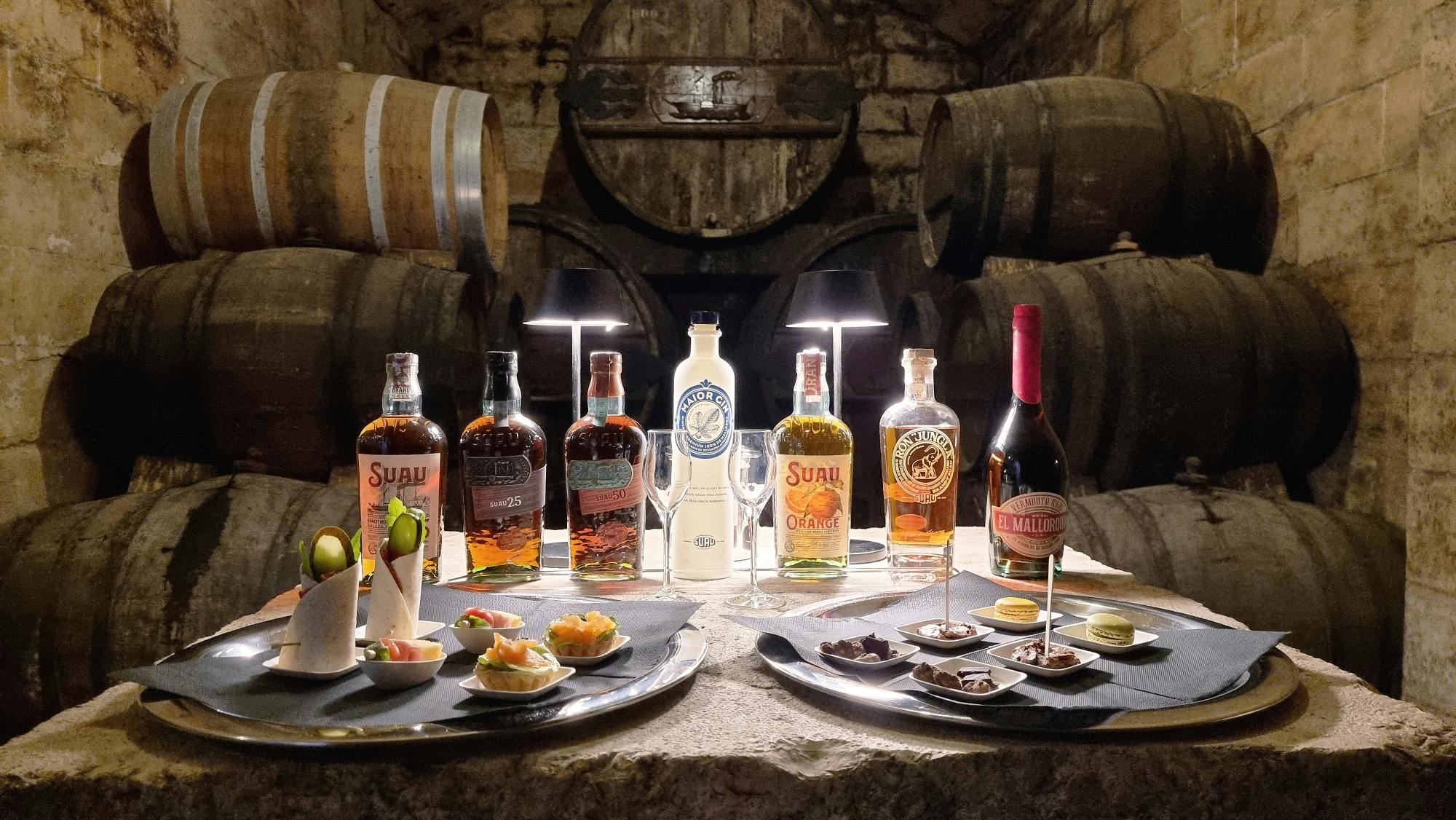 Tour of a Historic Distillery in Palma with Six Spirits and Tapas