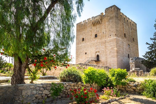 Kourion-ruinerna, Kolossis slott och guidat vingårdsbesök