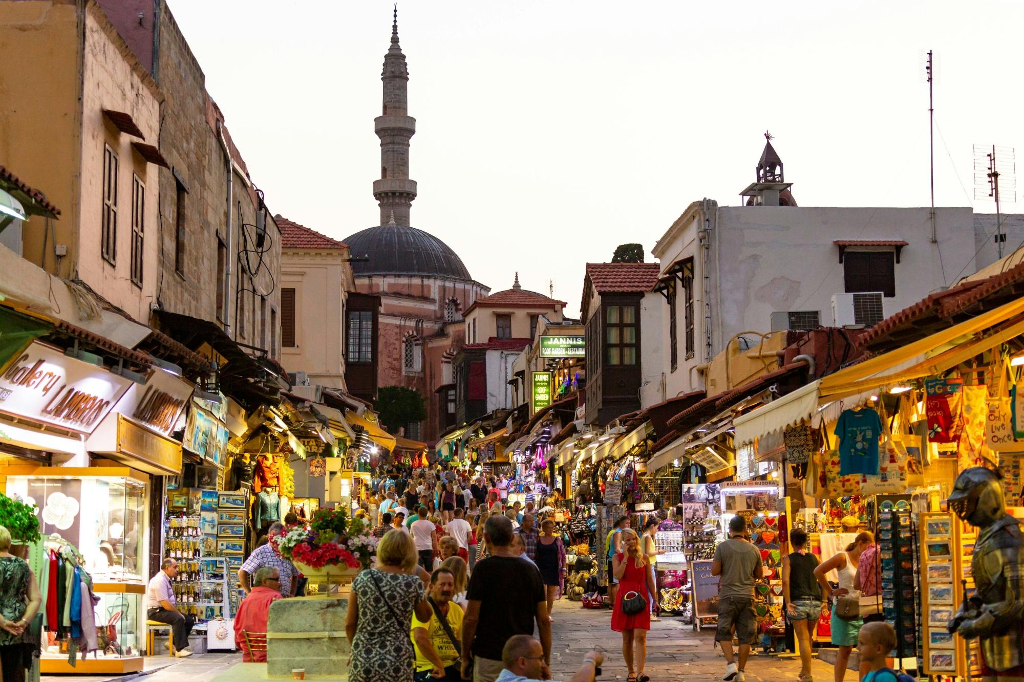 Rhodes Town Evening Tour with Meze Dinner