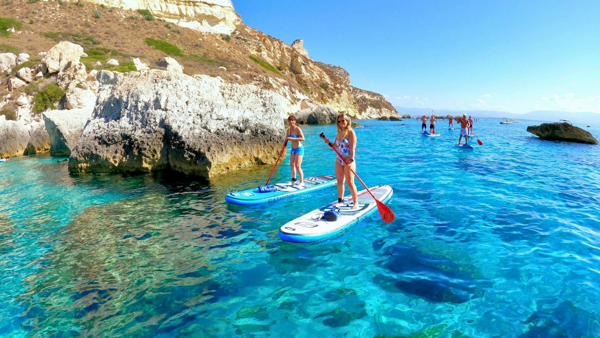 Excursion en stand up paddle et plongée avec tuba à Cagliari