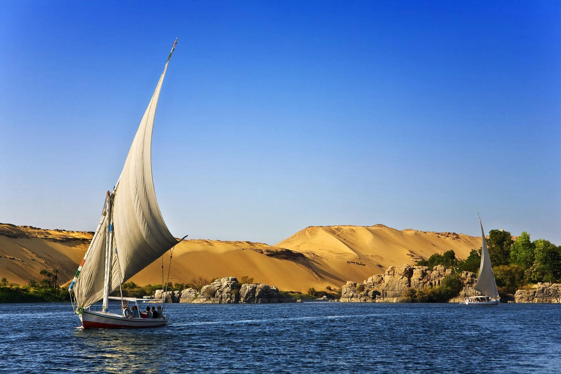 Ronde van Aswan met felucca-ervaring