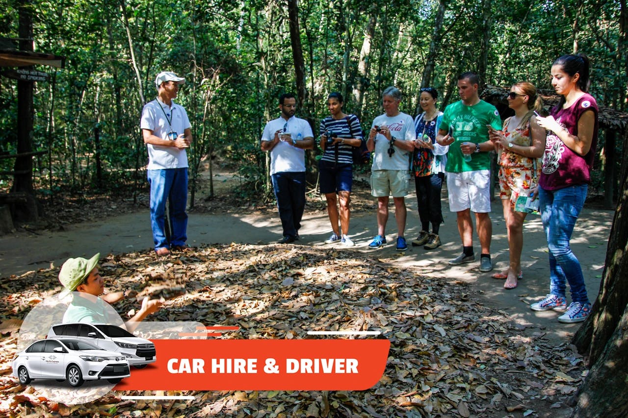 Full-Day Car Hire and Driver Tour to Ho Chi Minh and Cu Chi