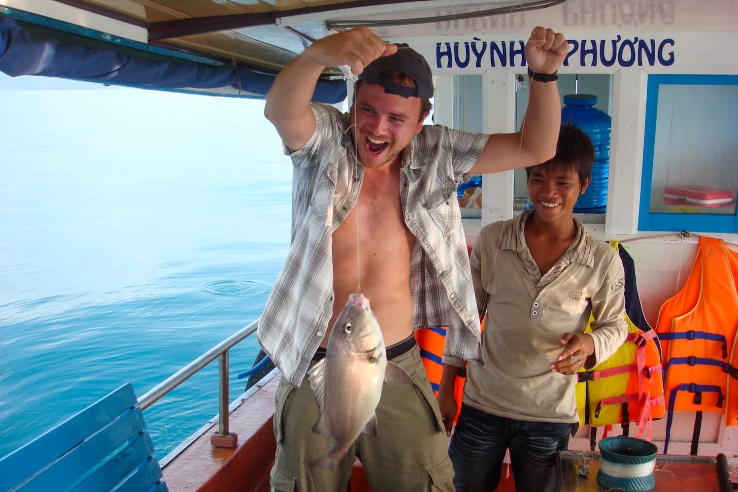 Excursão de pesca e mergulho com snorkel em South Phu Quoc com almoço