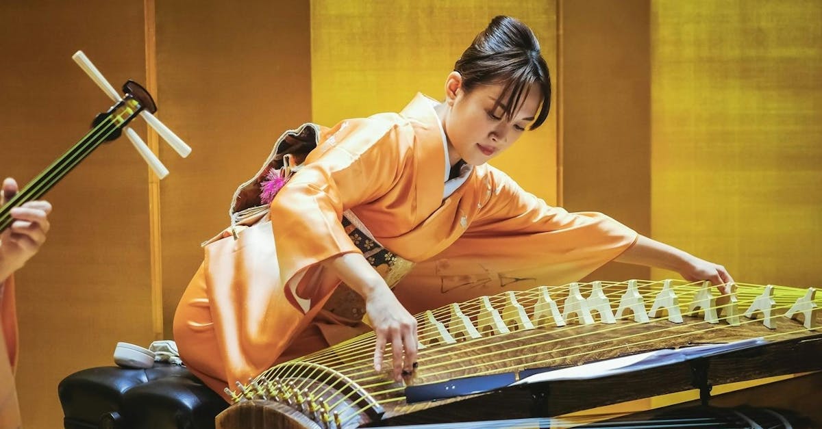 Traditionele Japanse muziek op Zakuro Show in Tokio