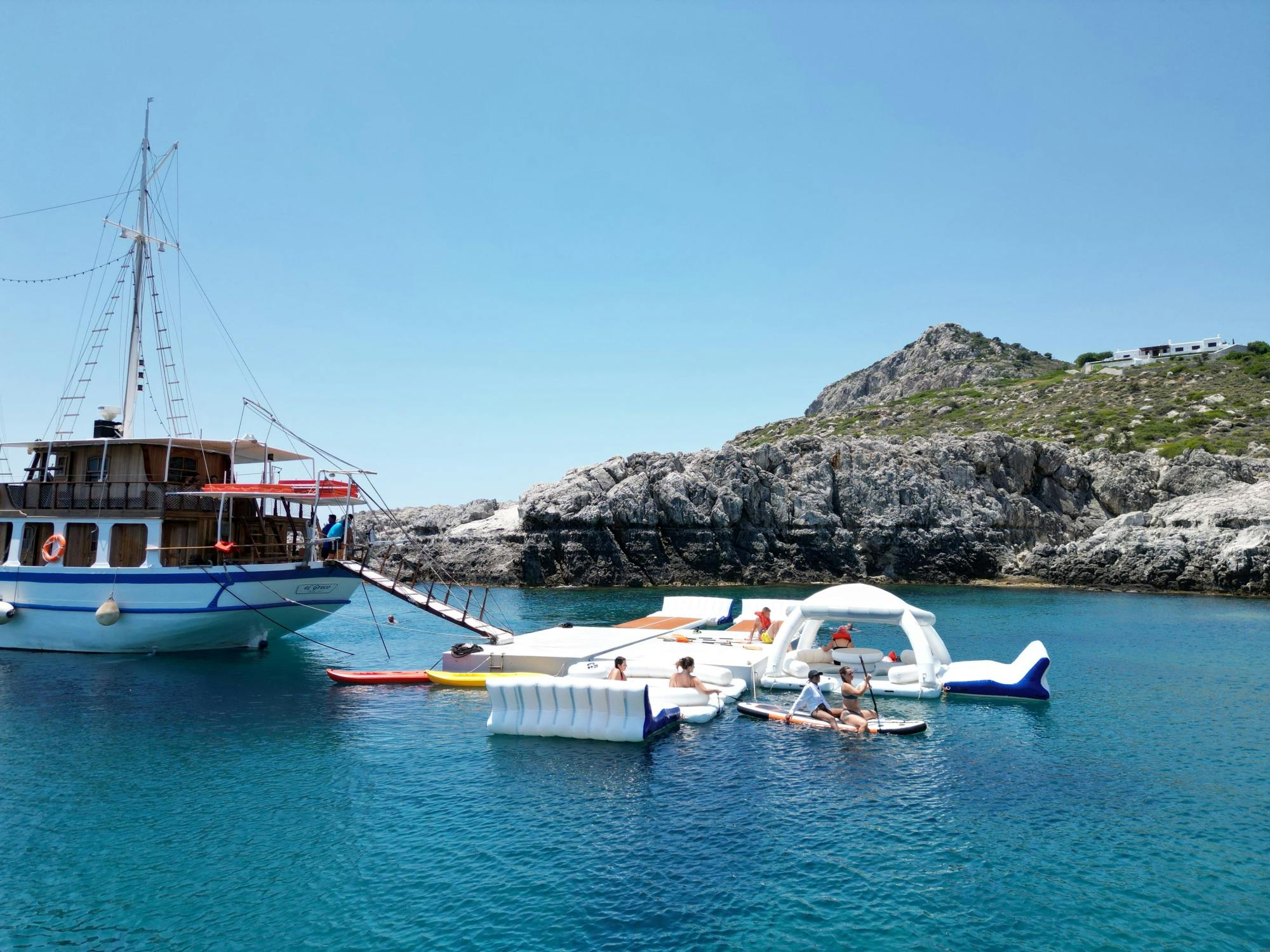 Rhodes Boat Trip with Fun Island and Lunch