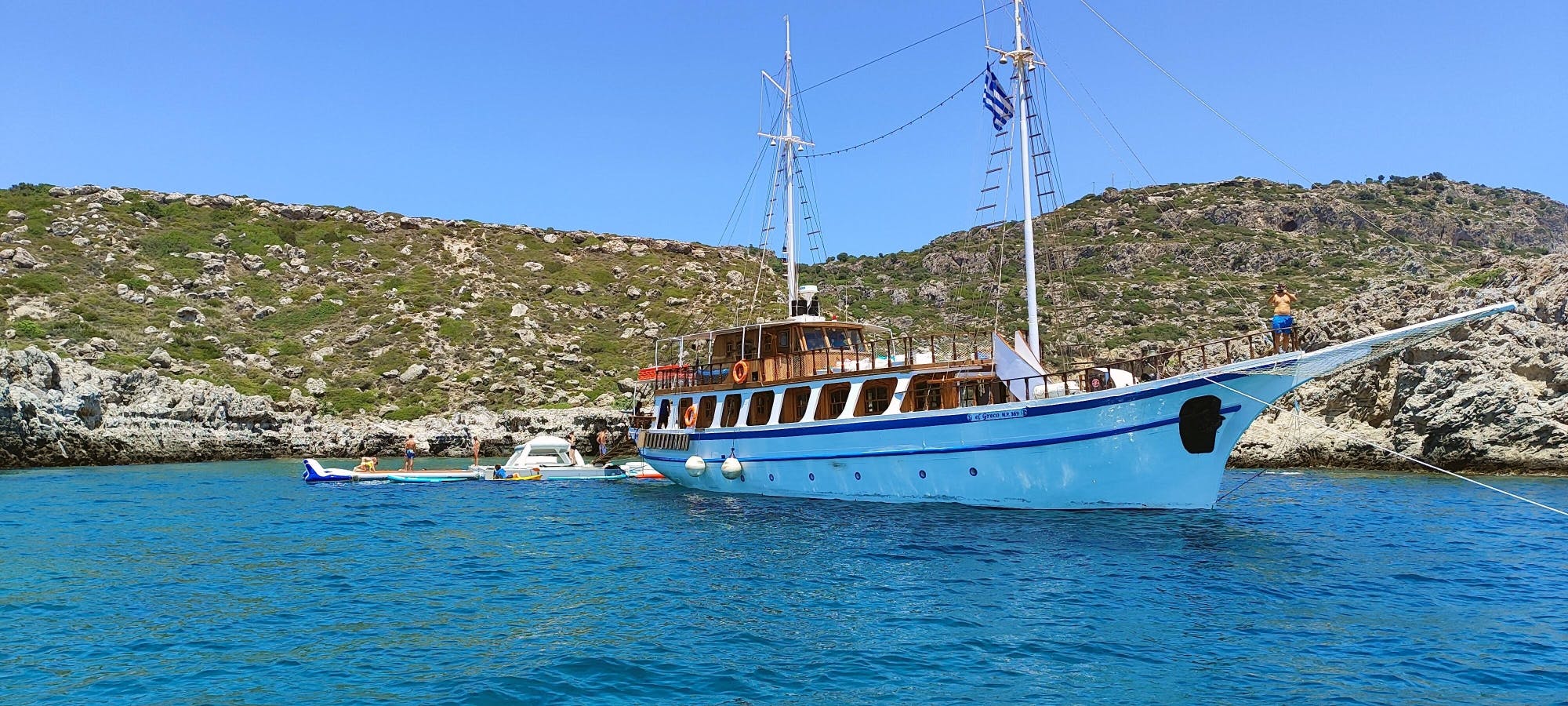 Rhodes Boat Trip with Fun Island and Lunch