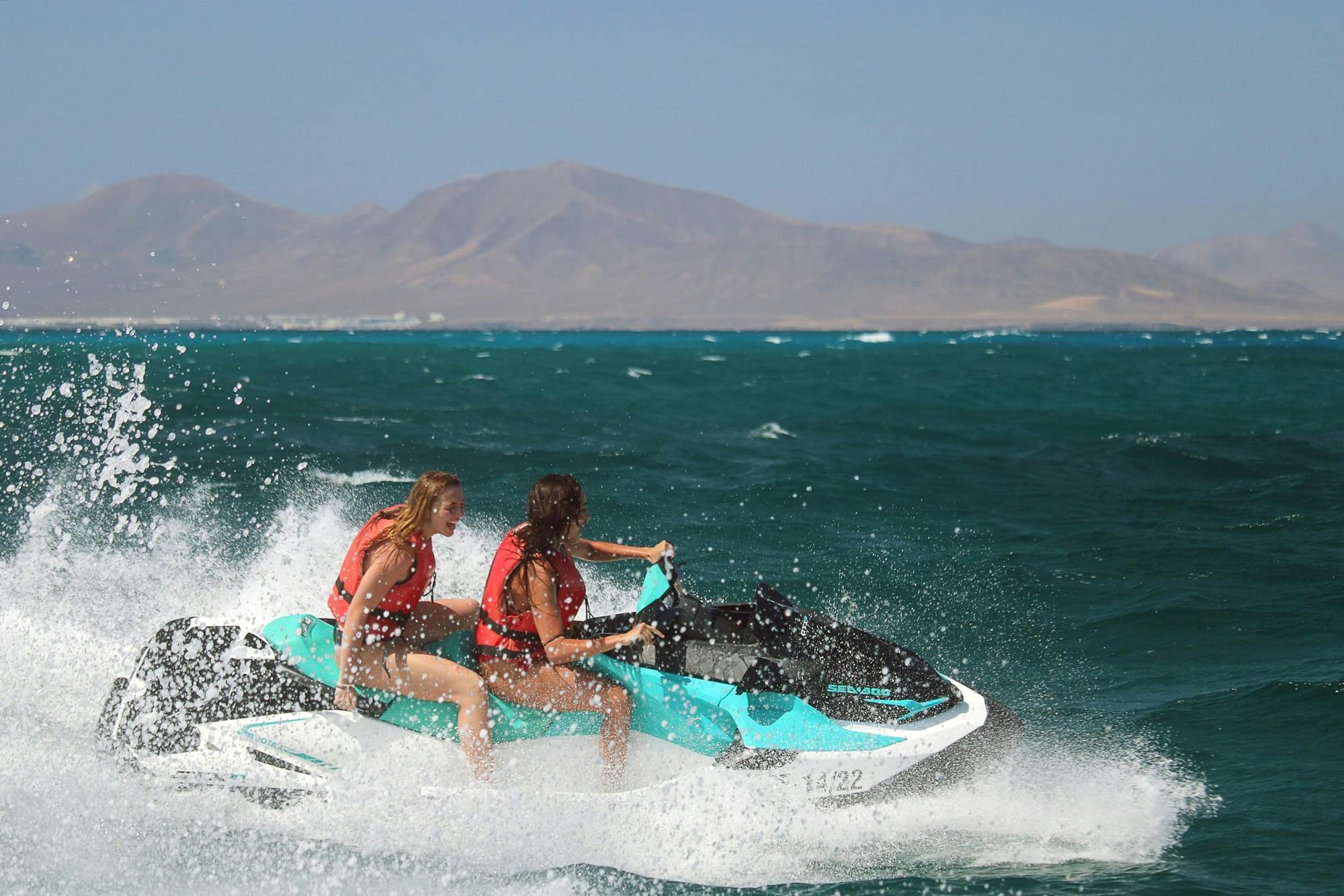 Small group guided jet-ski  tour in Fuerteventura