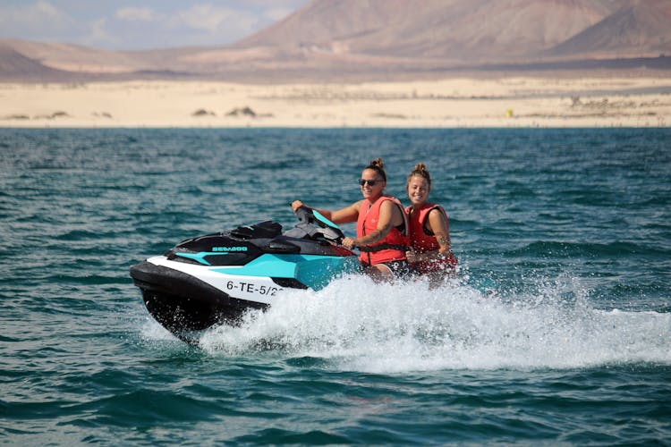 Small group guided jet-ski  tour in Fuerteventura