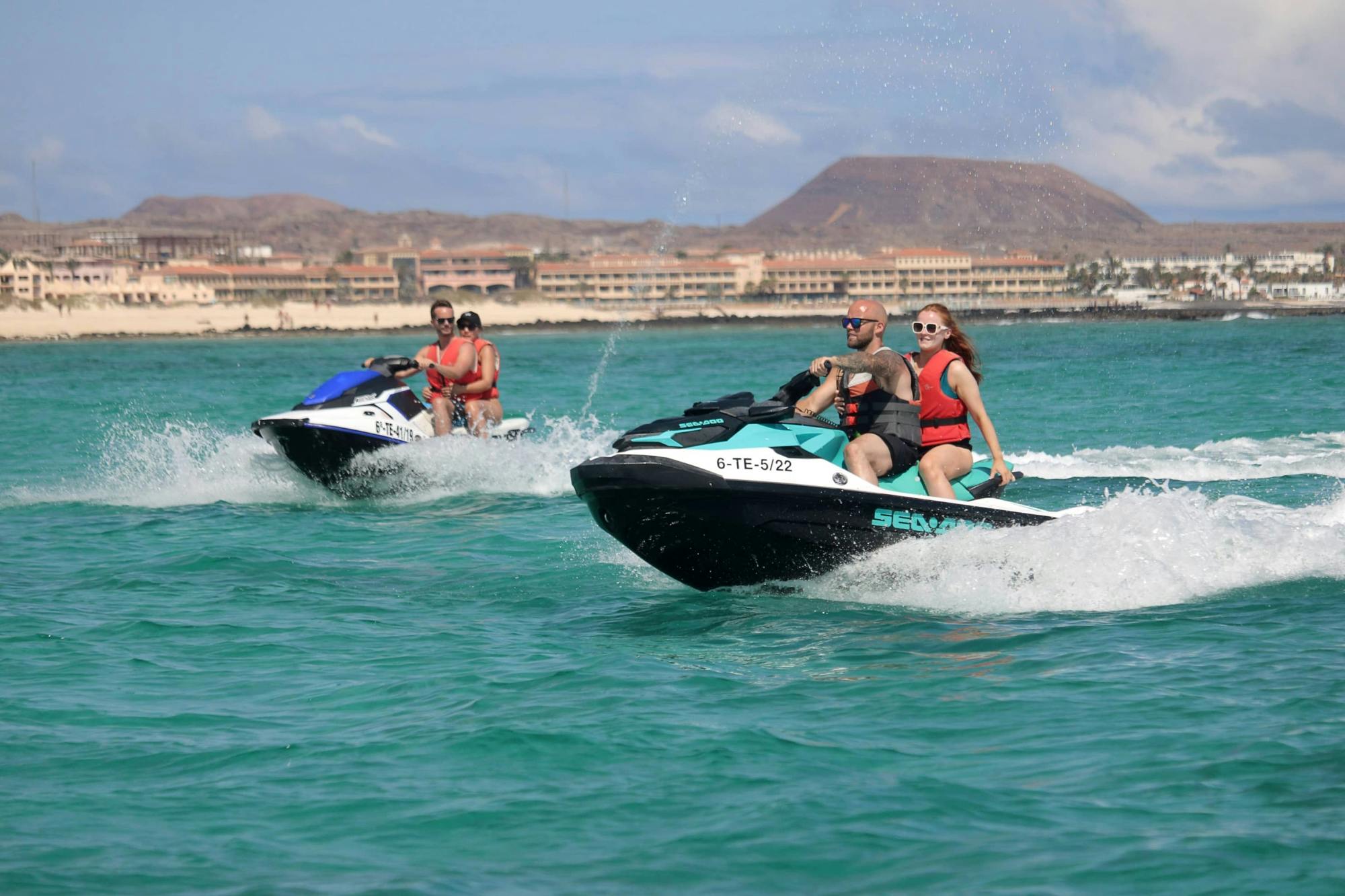 Small group guided jet-ski  tour in Fuerteventura