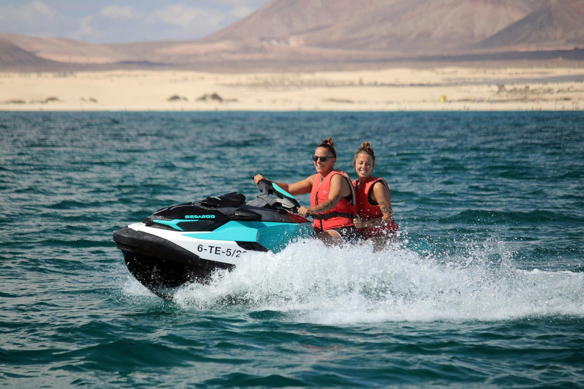 Small group guided jet-ski  tour in Fuerteventura