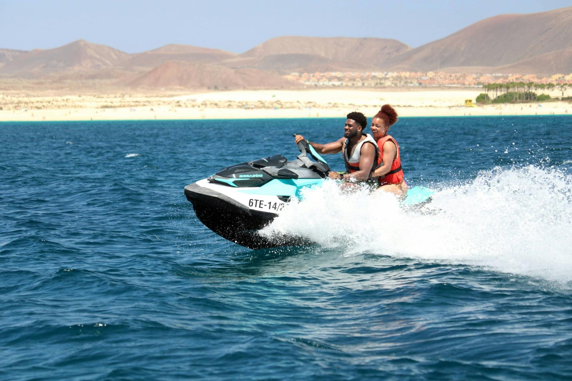 Small group guided jet-ski  tour in Fuerteventura