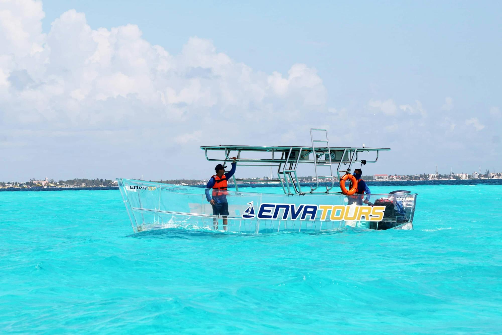 Nichupte Nature Reserve & Caribbean Sea Crystal Clear Boat Tour