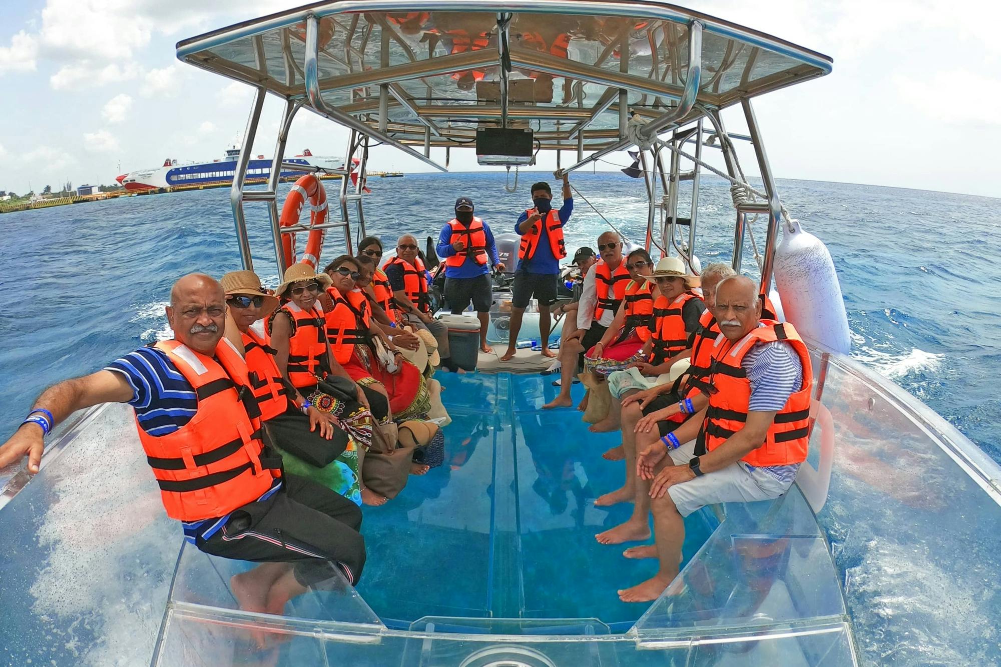 Nichupte Nature Reserve & Caribbean Sea Crystal Clear Boat Tour