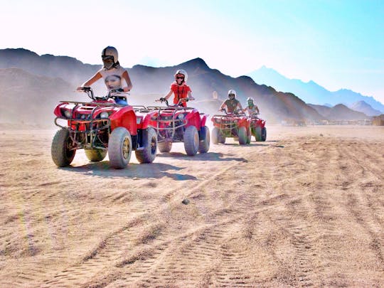 Quad bike morning tour with camel ride and tea in Hurghada