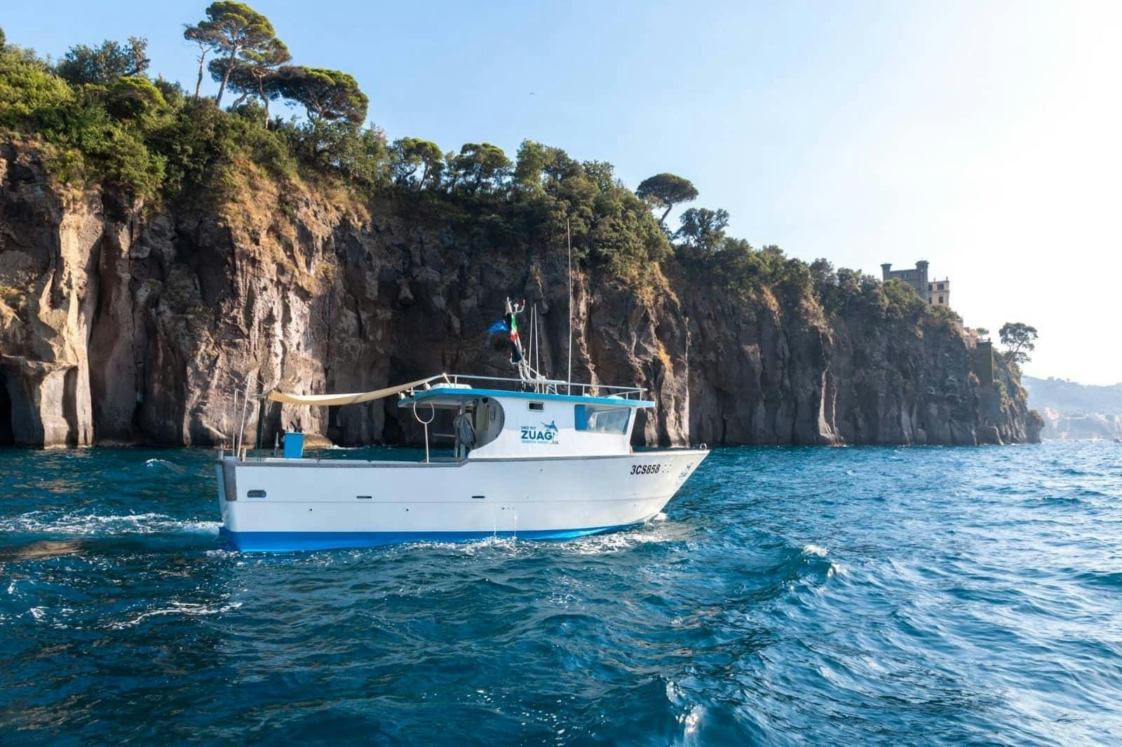 Full-day Positano and Amalfi boat tour with lunch