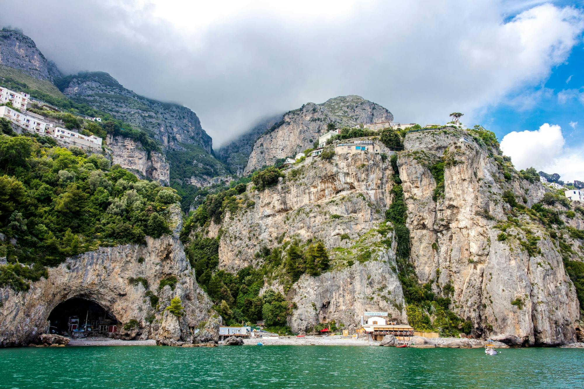 Full-day Positano and Amalfi boat tour with lunch