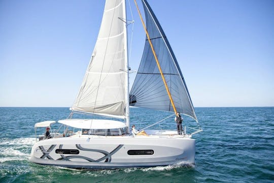 catamaran cruise bij zonsondergang vanuit Hersonissos