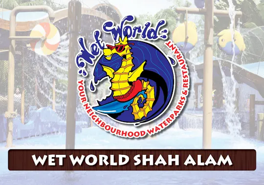 Entradas para el parque acuático Wet World en Shah Alam