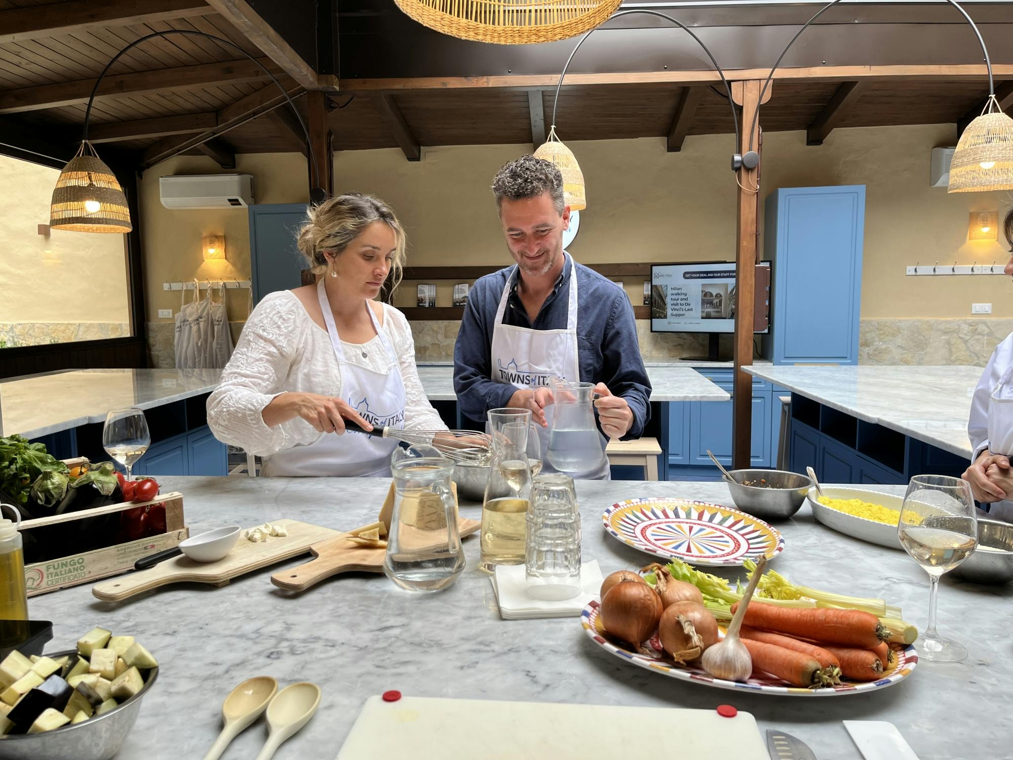 Aula de culinária em Palermo com visita ao mercado e almoço