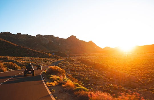 Excursión en quad al atardecer al Teide