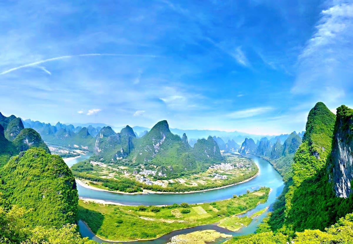 Li River Cruise en begeleide Yangshuo-verkenningstocht vanuit Guilin