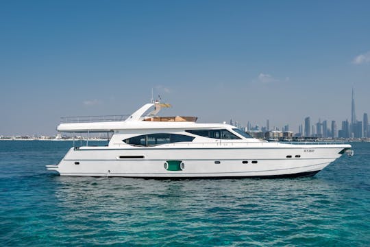 Luxury 85-foot yacht rental in Dubai for all occasions