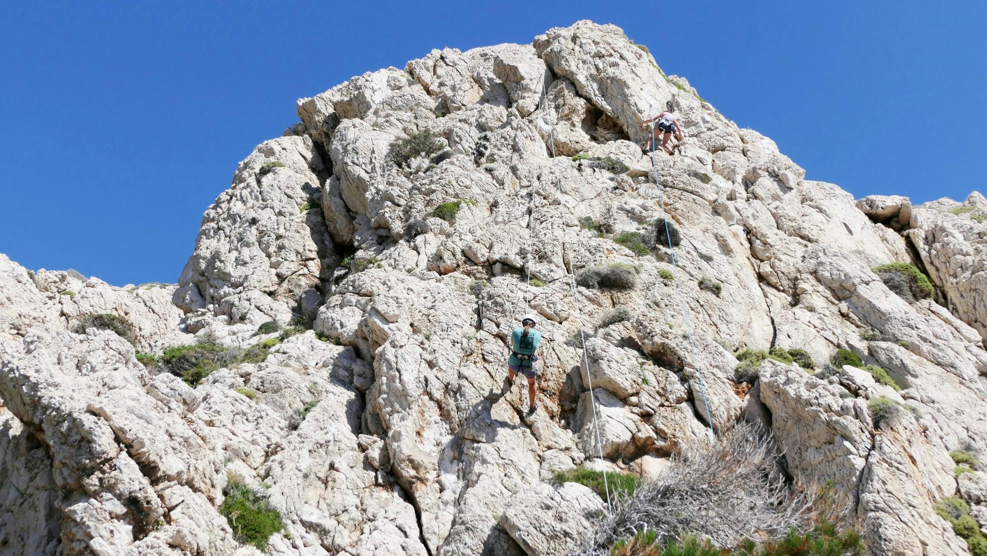 Rock climbing in Karpathos