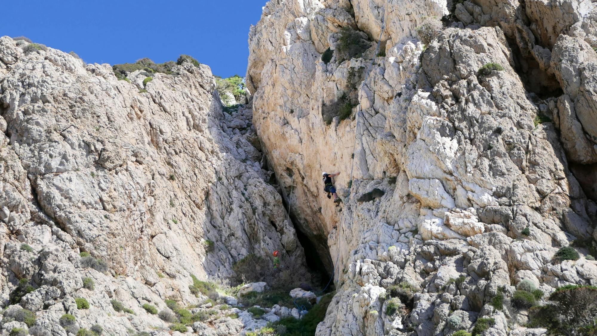 Rock climbing in Karpathos