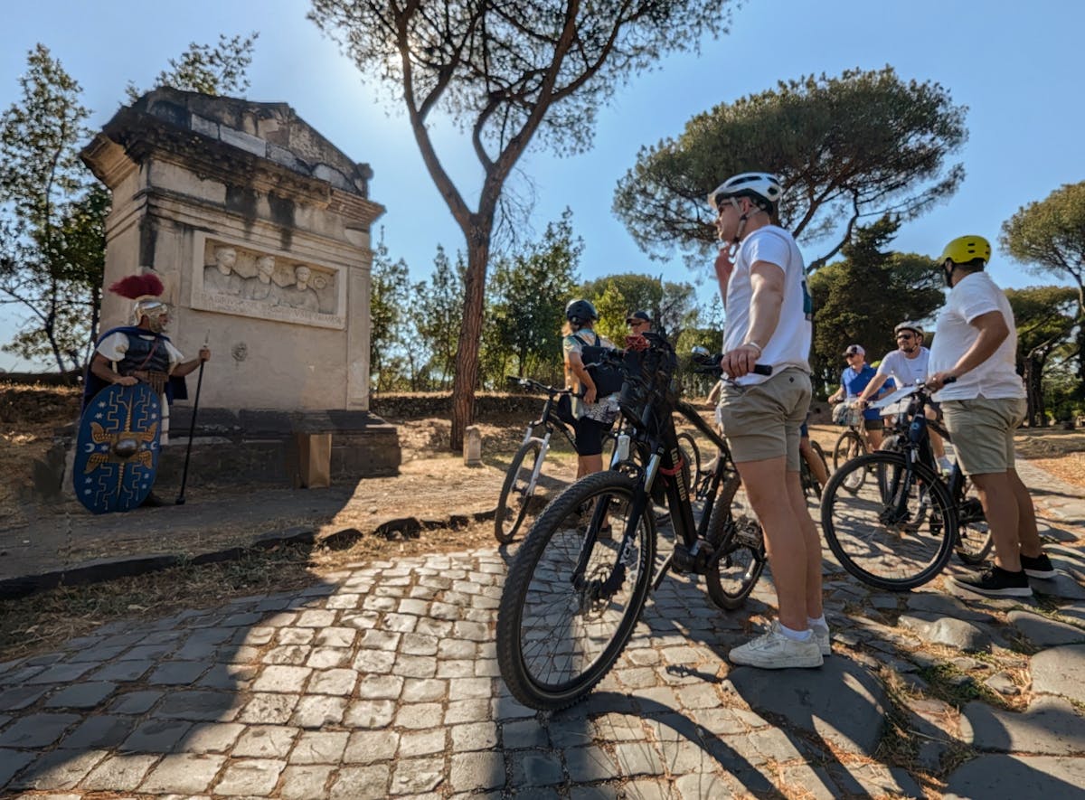 E-Bike-Tour zur Via Appia, zum Aquäduktpark und den Katakomben