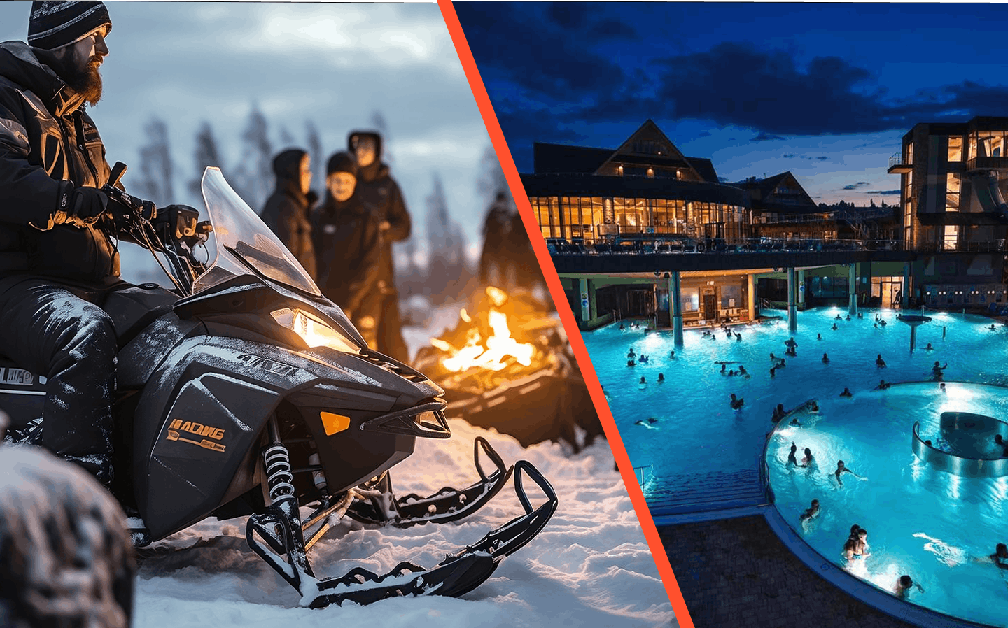 Snowmobile Ride with Thermal Pools from Krakow with Pickup