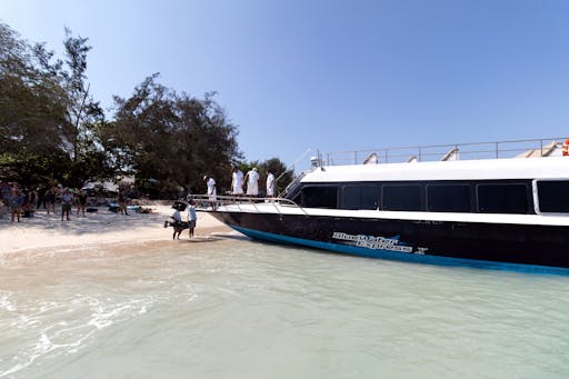 Fast Boat Ticket from Padang Bai to Lombok or Gili T with Transfer by BWS