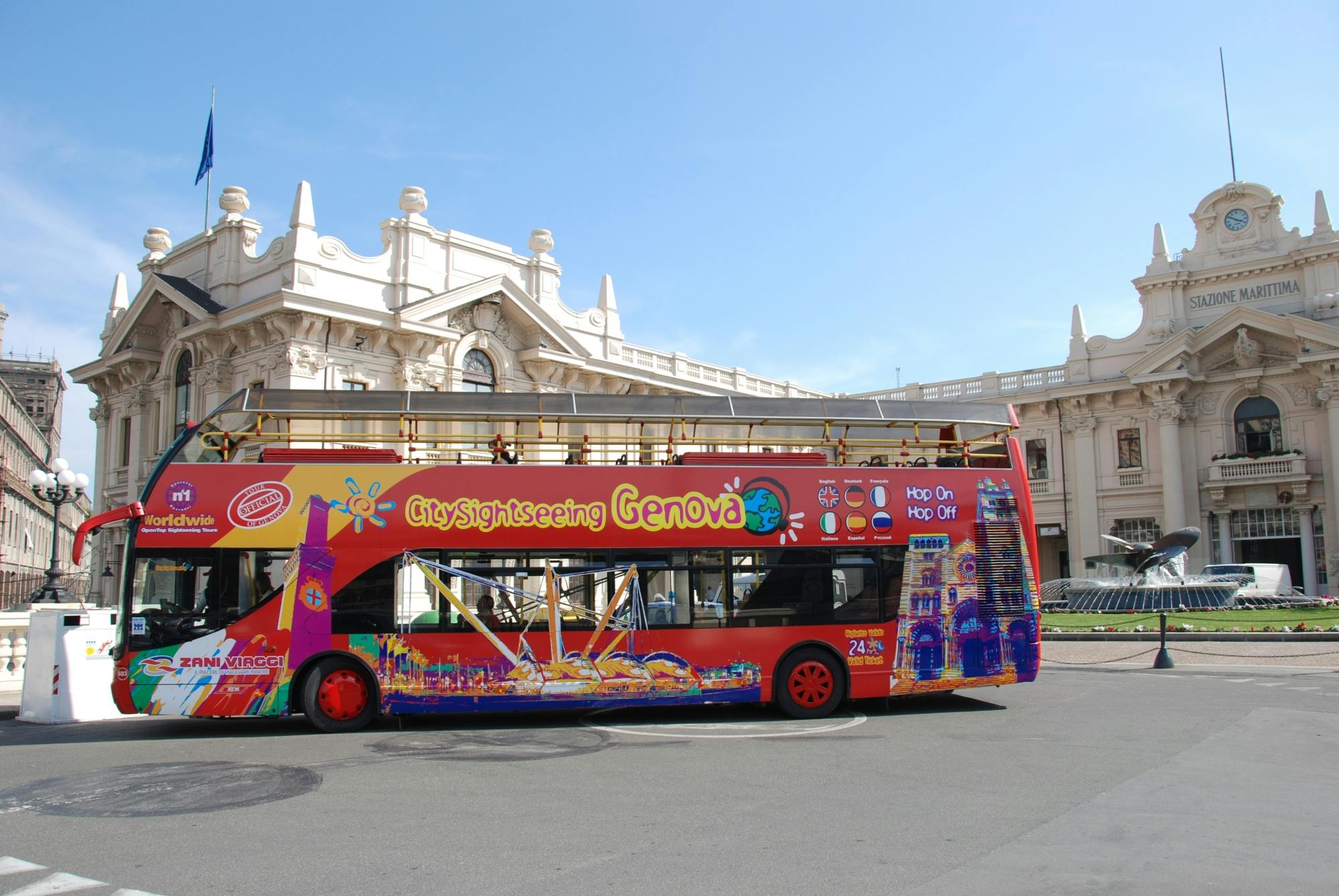 Wycieczka VIP po Genui otwartym autobusem z karnetem Hop-On Hop-Off