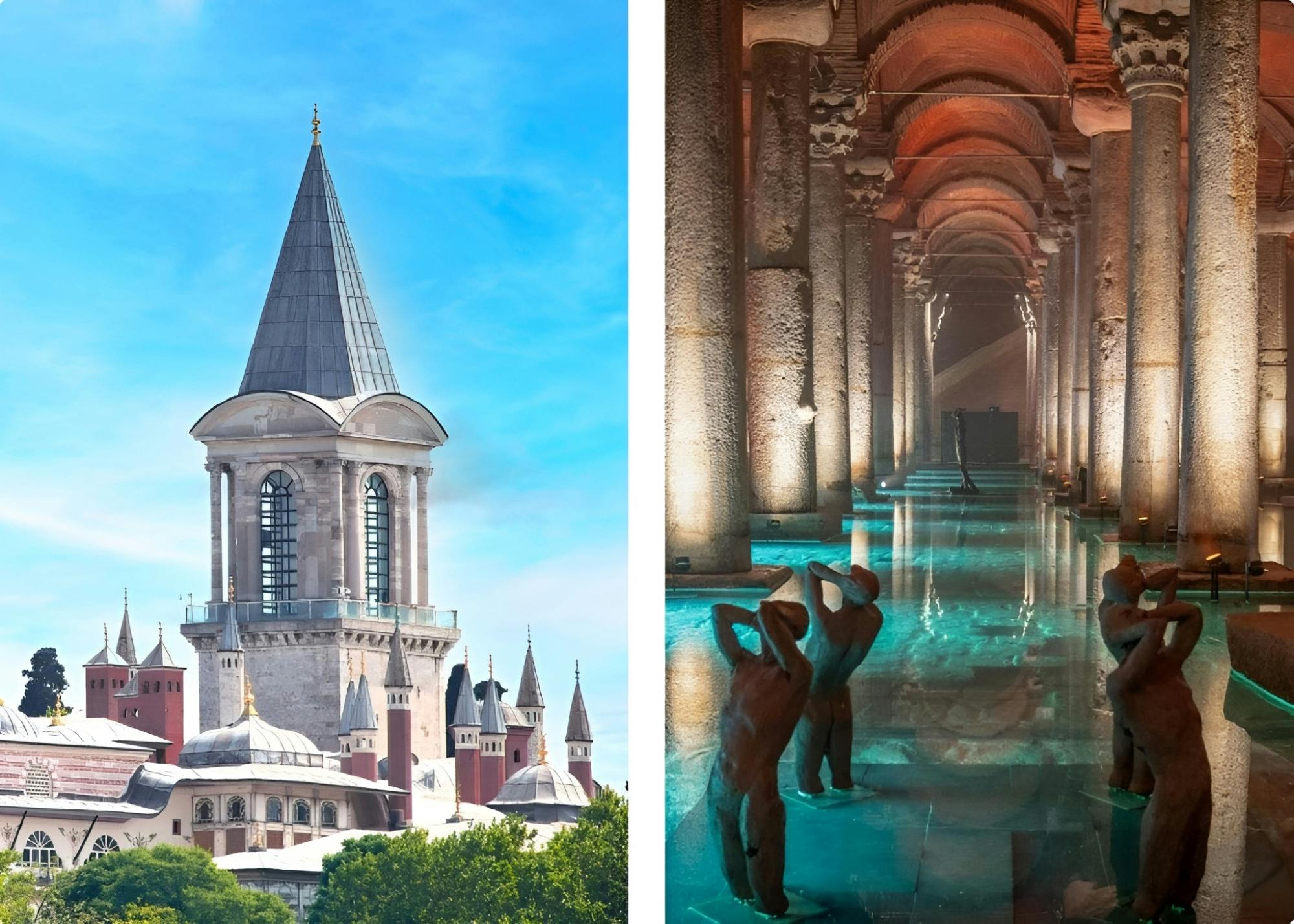 Topkapi Palace and Basilica Cistern Fast-Track Ticket