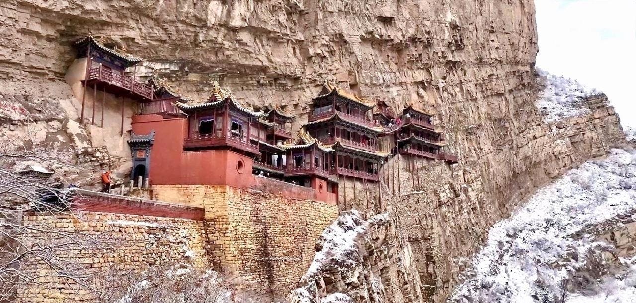 Tour zum Hängenden Tempel und den Yungang-Grotten im Hochgeschwindigkeitszug ab Peking