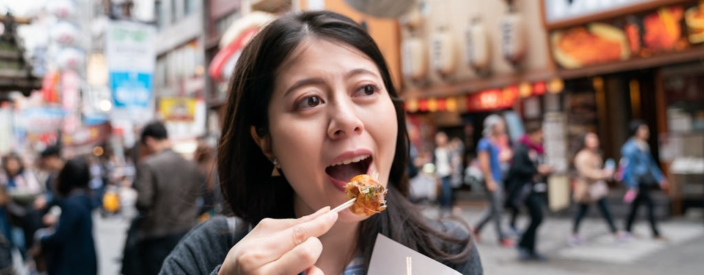 Traditional Japanese guided food tour in Osaka