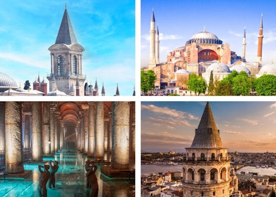 Basilica Cistern, Galata Tower, Topkapi Palace, Hagia Sophia Ticket