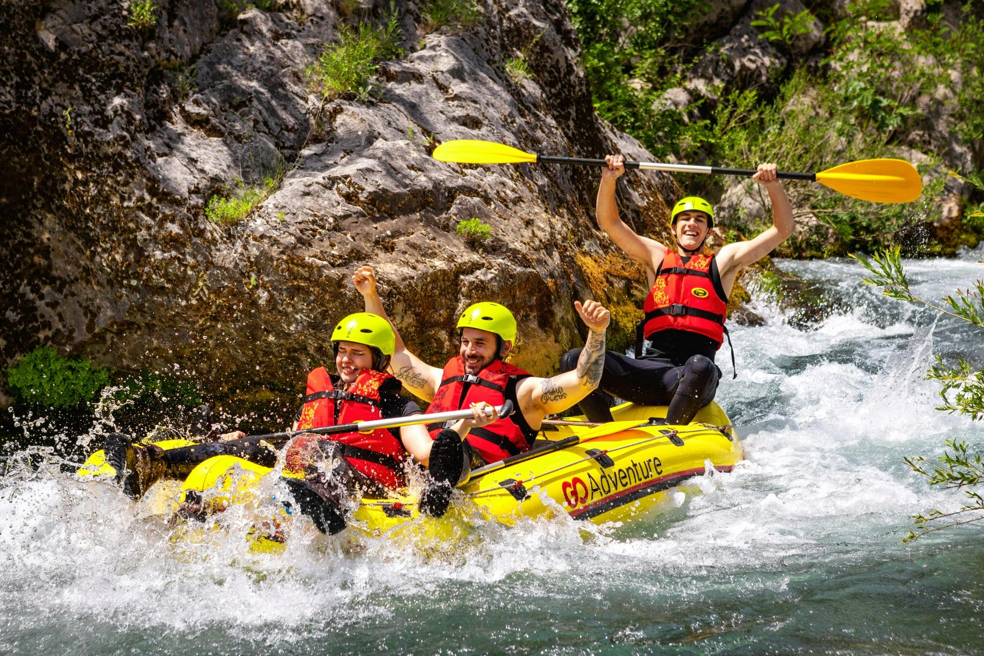 Rafting tour on the river Cetina including picnic