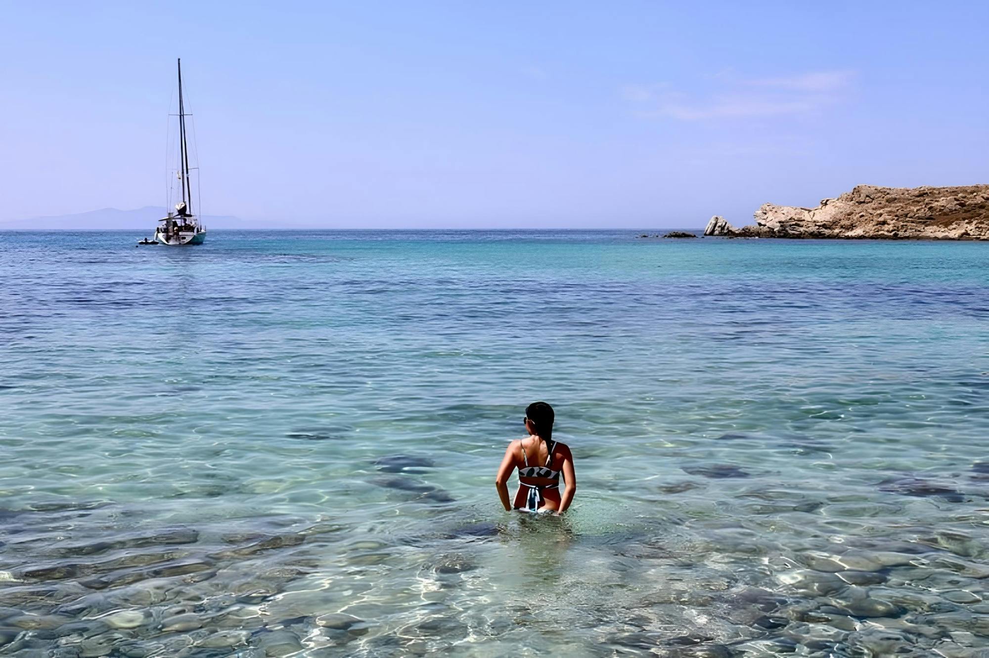 Sunset Sail to Rhenia Island and Mykonos Beach Safari