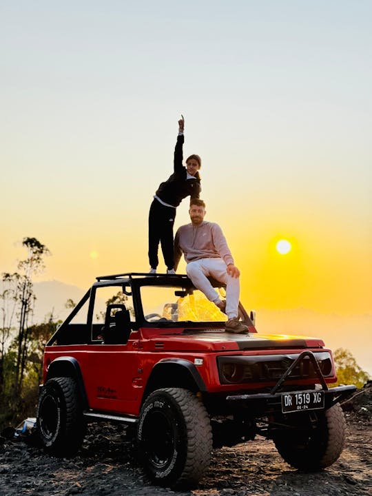 Café da manhã Kintamani Instagramável com passeio de jipe no Monte Batur