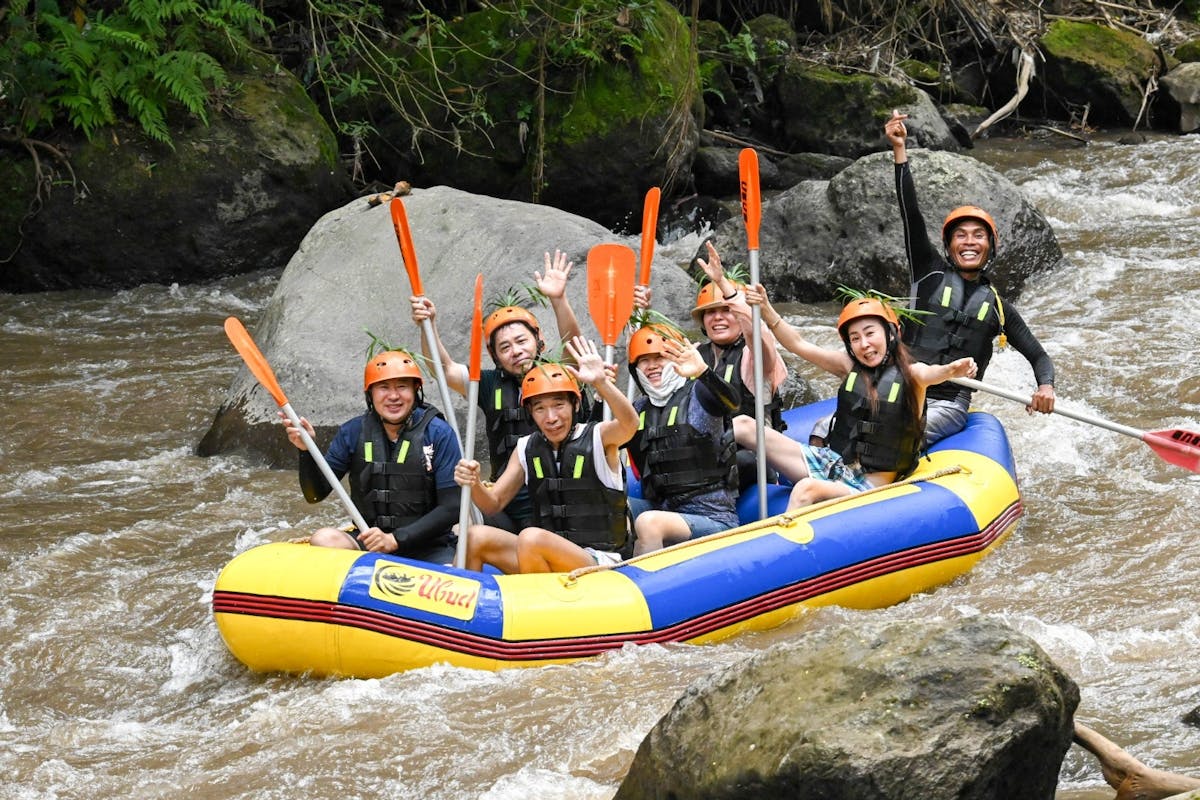 Ubud Ayung rivier raften met Bantuan Tempel bezoek
