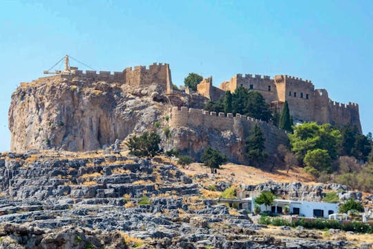 Greek myths digital treasure hunt tour across Lindos