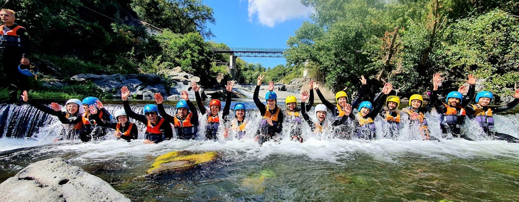 River trekking and body rafting guided tour at Alcantara Gorges