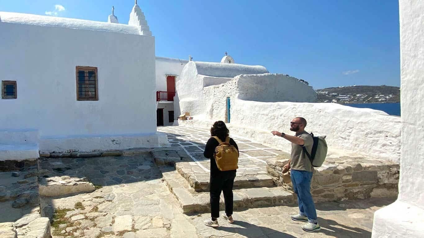 Greek myths digital treasure hunt tour across Lindos