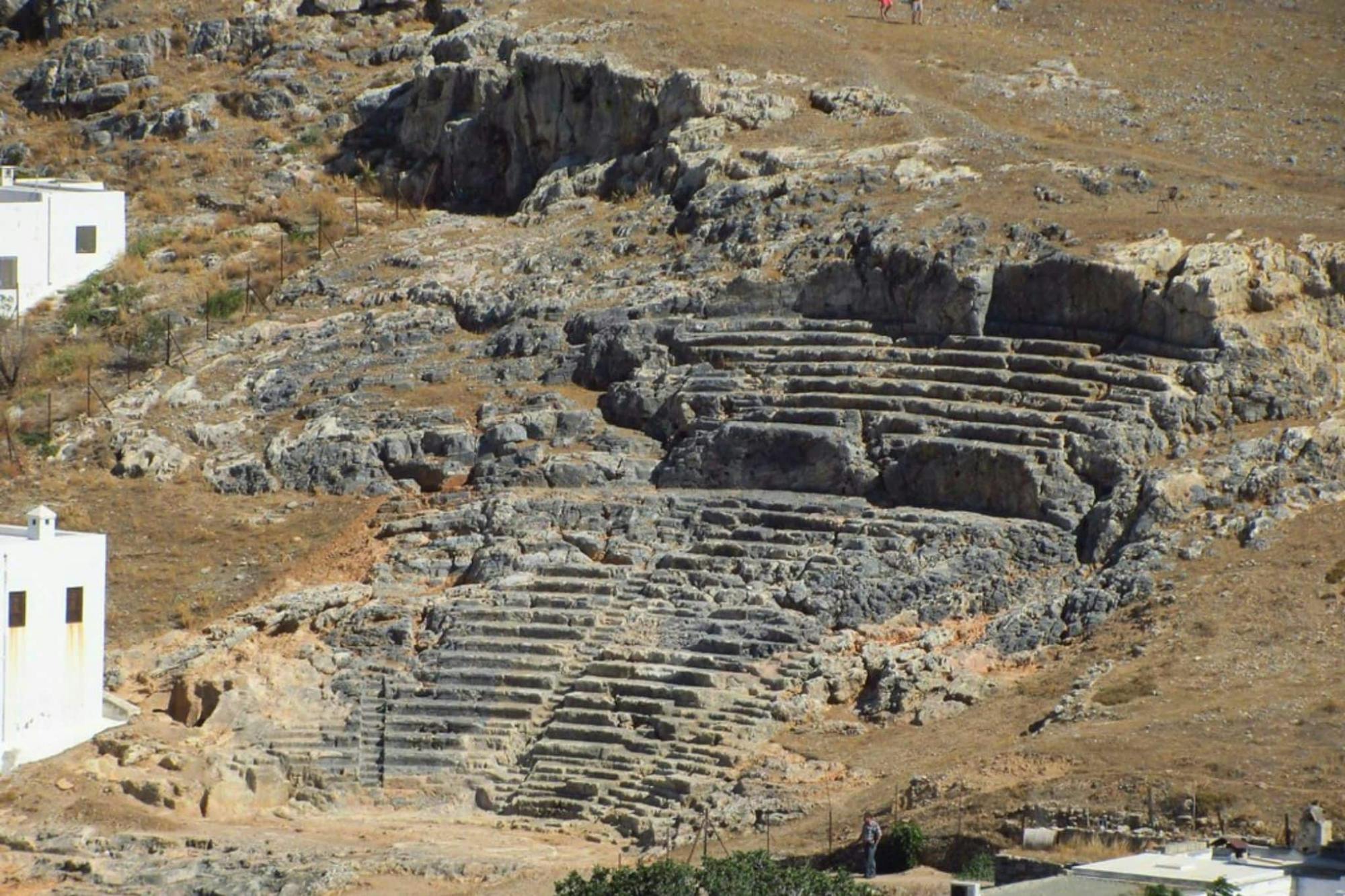 Greek myths digital treasure hunt tour across Lindos