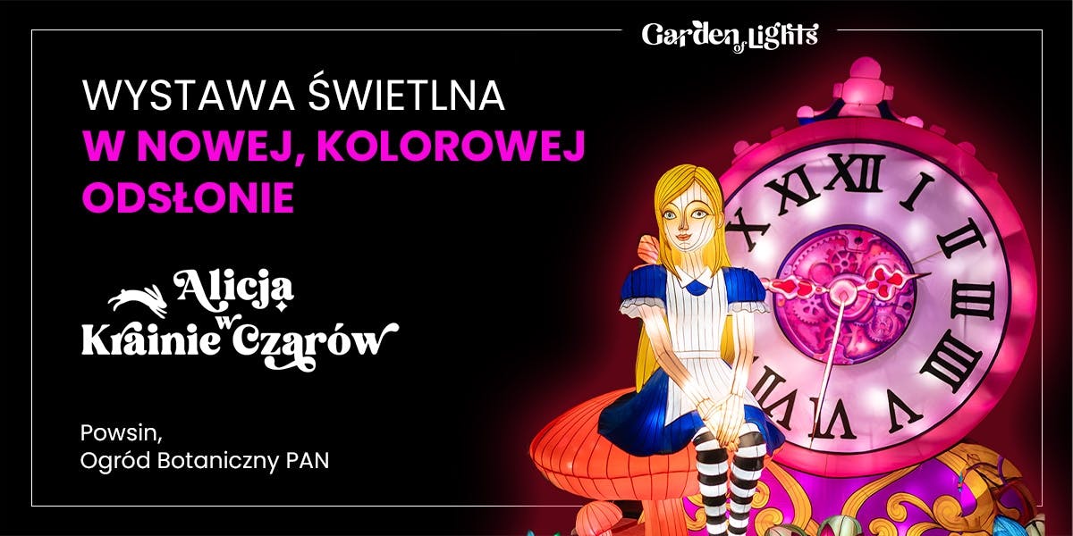 Ingressos para a exposição Alice no País das Maravilhas em Varsóvia